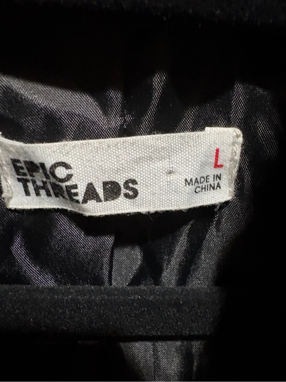 Epic Threads Black & White Faux Fur Star Jacket - Picture 3 of 3